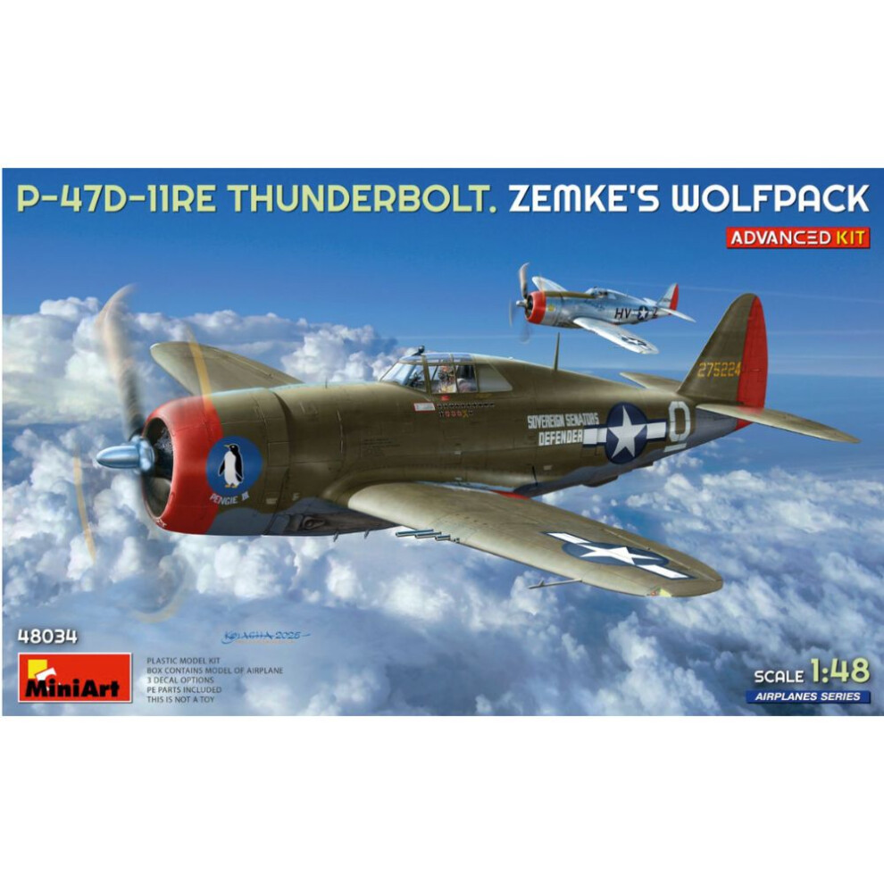 Miniart Min48034 - 1:48 - P-47D-11Re Thunderbolt, Zemke's, Advkit