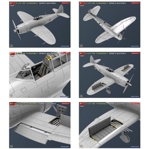 MIN48034 - Miniart 1:48 - P-47D-11RE Thunderbolt, Zemke's,  AdvKit 2