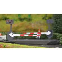 Train Tech Level Crossing Barrier Set with Light & Sound N Pair N Gauge TTLCN10P