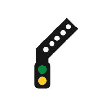 Sensor Signal (RH Feather) 2 Aspect Distant