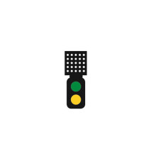 Train Tech DCC Signal (Theatre Indicator) - 2 Aspect Distant HO/OO Gauge TTDS2T