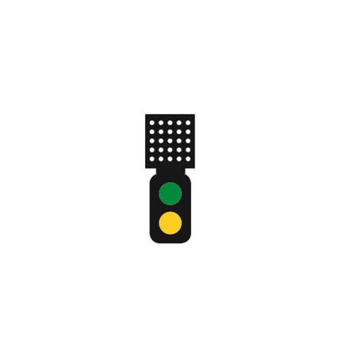 Train Tech DCC Signal (Theatre Indicator) - 2 Aspect Distant HO/OO Gauge TTDS2T