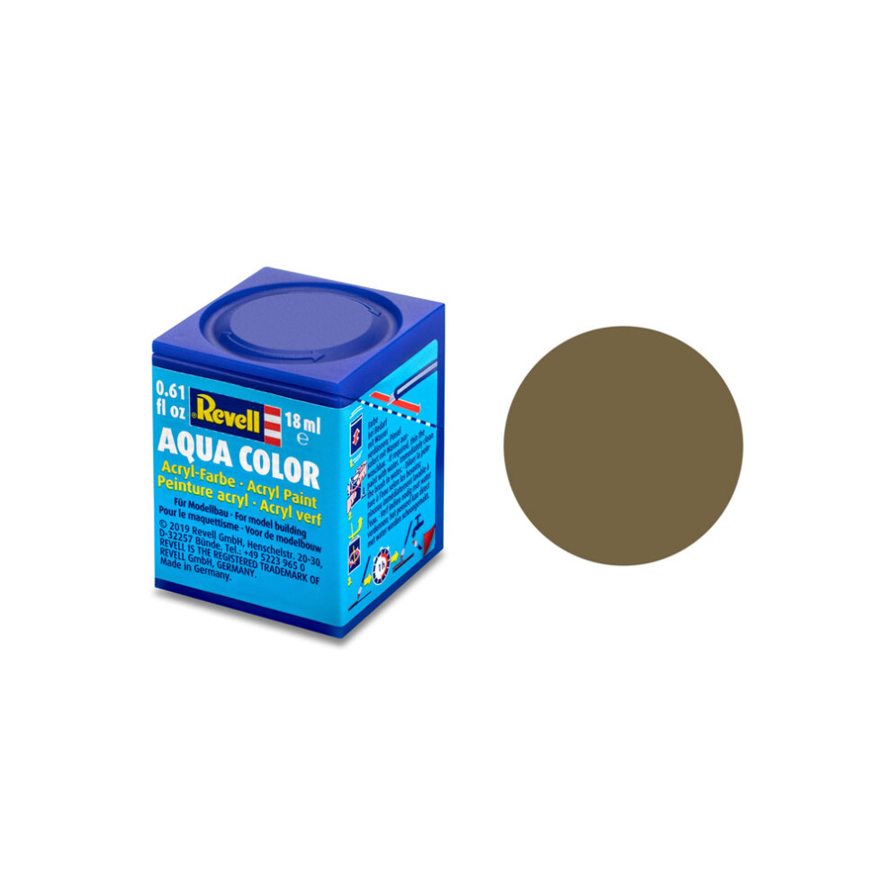 Revell 18ml Aqua Color Acrylic Paint (olive Brown Mat Finish) - Model Olive -  revell 18ml acrylic aqua model olive brown paints colour mat color