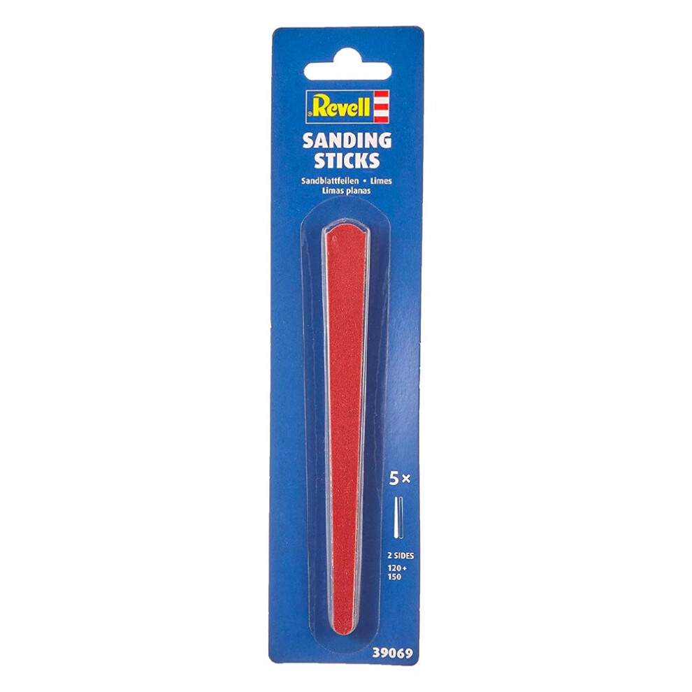 Revell Tools - Sanding Stick,2 Sided (5 Pcs) - Sticks Double 5 Grit 39069 -  revell sanding sided sticks double 5 tools grit 39069