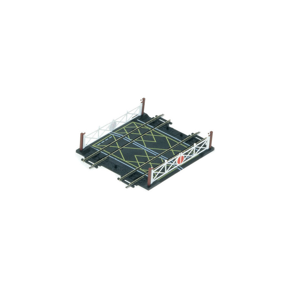 Hornby R636 00 Gauge Level Crossing Double Track - Double Level R636 Crossing Track Gauge 00