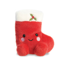 Aurora, 99220, Palm Pals Holly Christmas Stocking, 5In, Soft Toy, Red & White - Plush Soft Toy