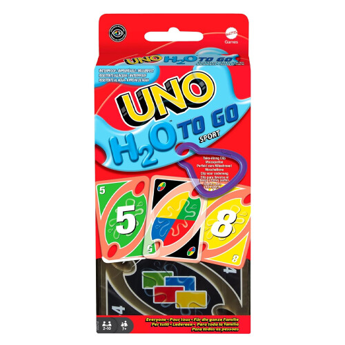 UNO UNO H2O To Go Water-Resistant  Card Game Mattel