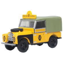 Oxford Diecast Land Rover Series I 88'' Canvas AA Highland Patrol OO 76LAN188025