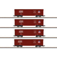 Union Pacific Box Wagon Set (4)