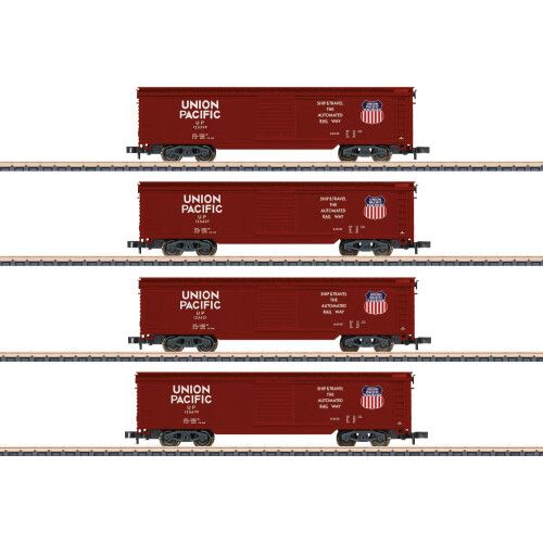Union Pacific Box Wagon Set (4)