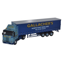 Oxford Diecast 76S143003 Scania 113 40ft Curtainside Gallacher Bros. OO Gauge