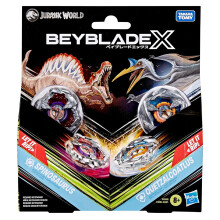 Beyblade X Jurassic World Spinosaurus vs Quetzalcoatlus, multipack, from 8 years old