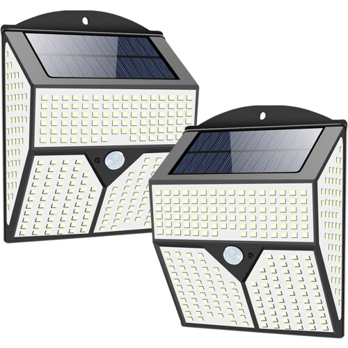 Motion Sensor Outdoor Light, Solar Powered Security Lamp With Multiple Lighting Modes, Easy Install For Yard Driveway