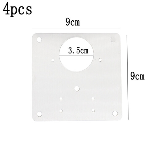 Hinge Repair Bracket For Kitchen Cupboards, Durable Stainless Steel Quick Simple Installation Optimal Dimensions For Stability 1