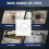 Hinge Repair Bracket For Kitchen Cupboards, Durable Stainless Steel Quick Simple Installation Optimal Dimensions For Stability 5