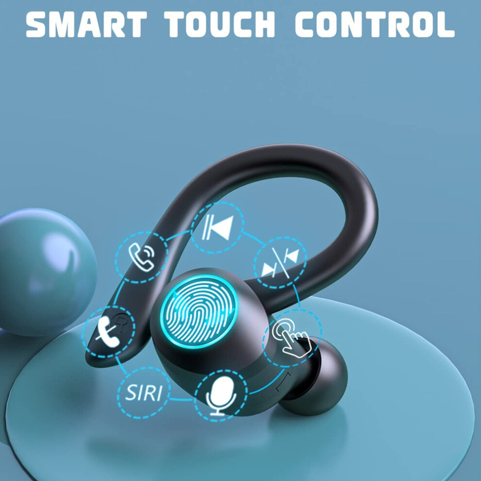 Sporty Wireless Earbuds For Hi-Fi Stereo Sound, Bluetooth V5.1 Headphones With High-Fidelity Audio For Seamless Connectivity 9169997026873