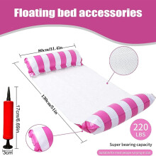 Boias inovadoras para piscina, para adultos, com design ergonômico, multiuso, infláveis tipo rede, almofadas de flutuação para diversão na
