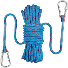 Corde en polyester renforcé, mousquetons robustes pour équipement d'escalade professionnel, acier inoxydable de haute qualité, faible ductilité,