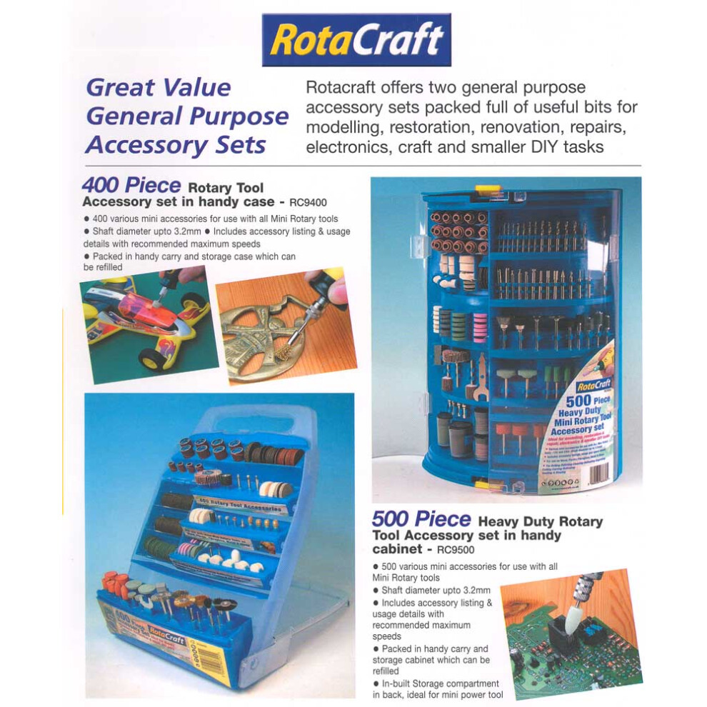 Rotacraft Rotary Accessory Set - 400 Piece - Image 4
