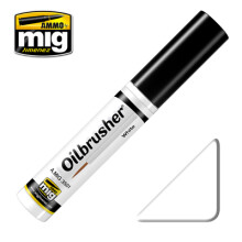 Ammo by Mig Oilbrusher - White - A.MIG-3501