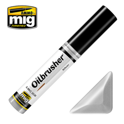 Ammo by Mig Oilbrusher - Silver - A.MIG-3538