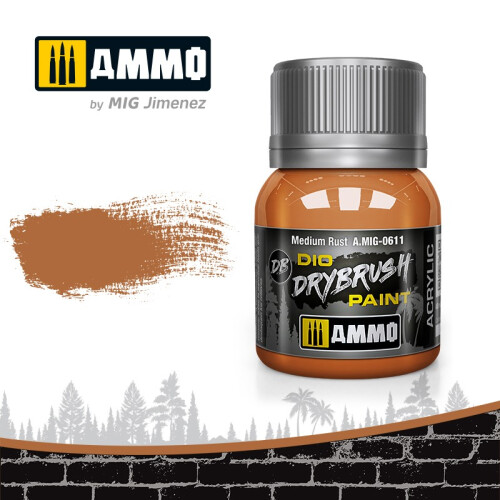 Mig Ammo 0611 Dio Drybrush Medium Rust