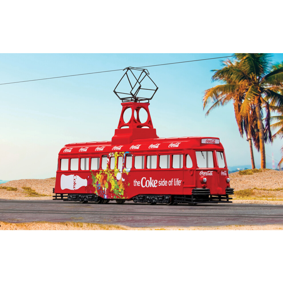 Corgi Coca Cola Single Decker Tram- Coke Side Of Life 1/76 Cc44013