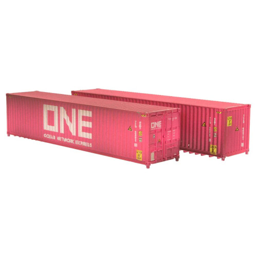 Dapol 40ft Container Set (2) ONE Weathered 2F-028-119 N Gauge