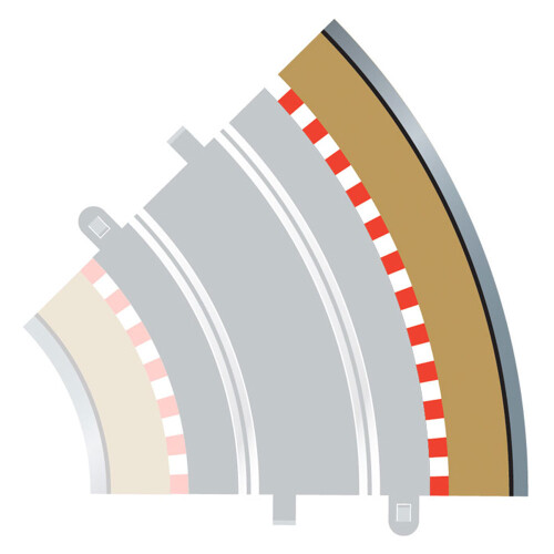 Scalextric SCALEXTRIC C8228 4x Radius 2 Outer Borders & Barriers