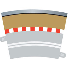 Scalextric Digital - Single Lane (R3 Curve border x 4)