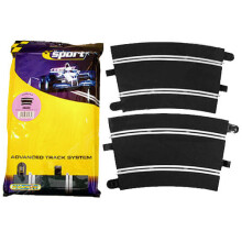 Scalextric Track - Radius 4 Curve 22.5o (2)