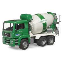MAN TGA Concrete mixer white and green BRUDER