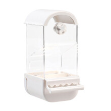 Clear Bird Feeder Automatic Bird Food Feeder-Genting White