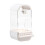 Clear Bird Feeder Automatic Bird Food Feeder-Genting White 1