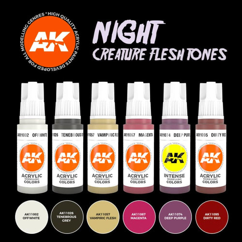 AK11602 - AK Interactive Set - Night Creatures Flesh Tones 2