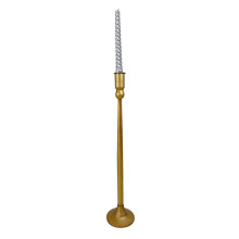 Vintage Metal Tapered Candle Holder for Table Centerpieces-42B