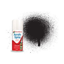 Humbrol AD6033 150 ml Number 33 Acrylic Spray Paint (Black Matt)