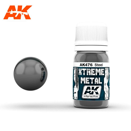 Ak00476 - Ak Interactive Paints 30ml Extreme Metal - Steel