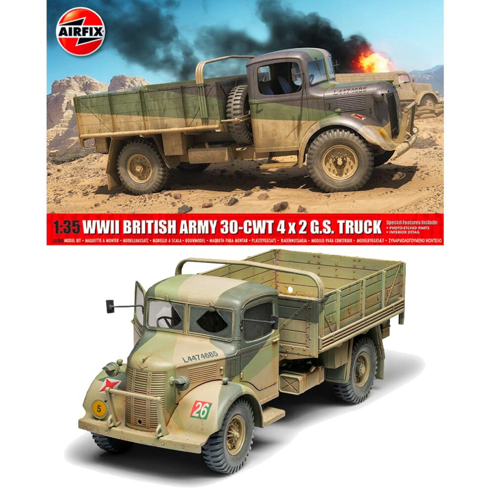 Airfix A1380 Wwii British Army 30-Cwt 4X2 Gs Truck