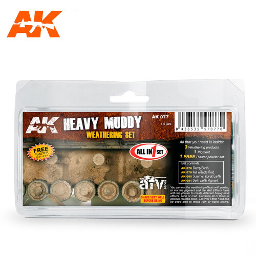Ak00077 - Ak Interactive Set Heavy Muddy Set