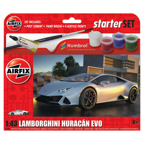 Airfix Airfix A55007 Starter Set - Lamborghini Huracan EVO 1:43 Model Kit