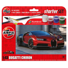 Airfix Small Starter Set New Bugatti Chiron 1:43 Scale