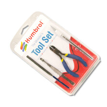 Kit Modeller's Needle File, Tweezers, Side Cutter & Craft Knife Tool Set - - humbrol modellers tool set ag9150 small building