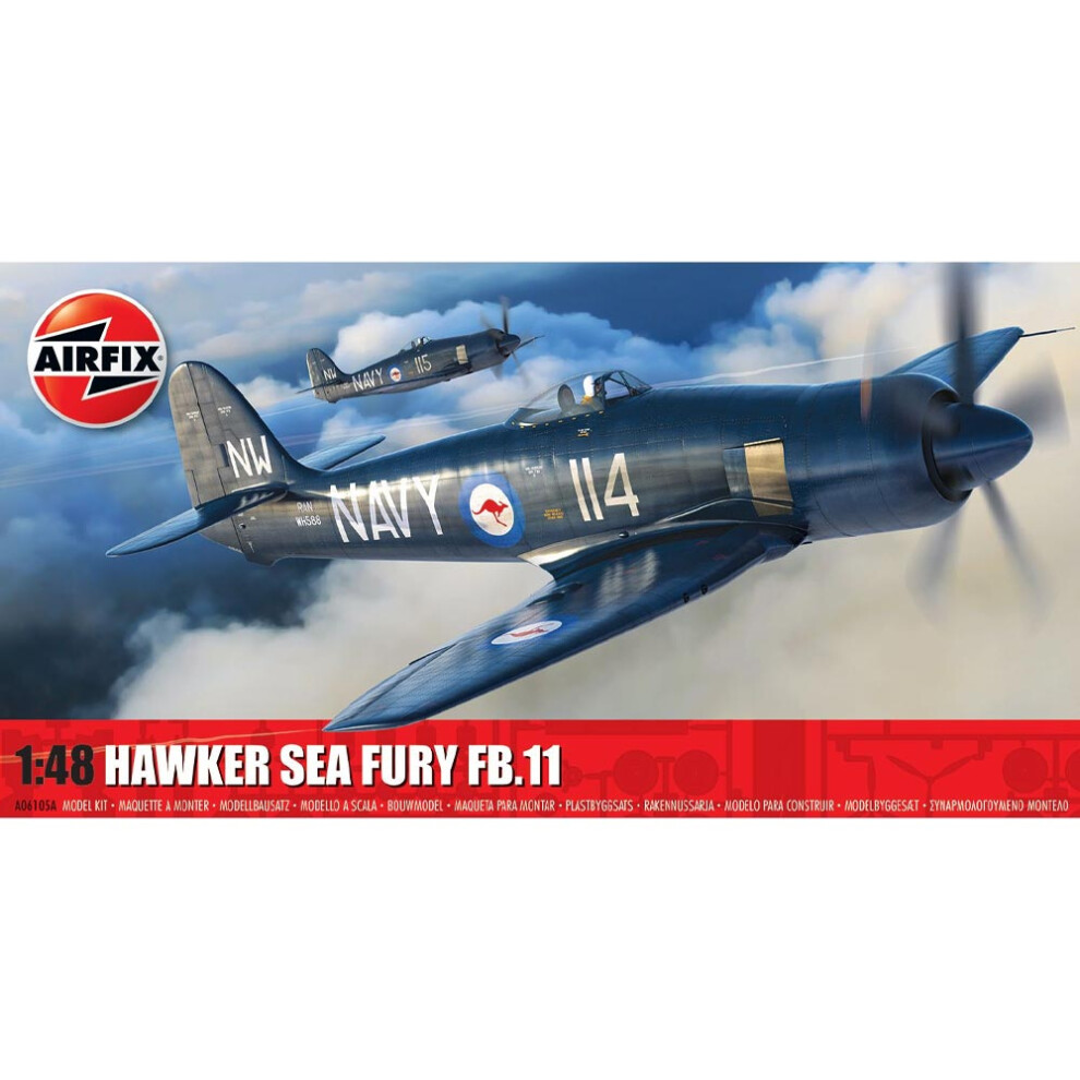 Airfix A06105a Hawker Sea Fury Fb.11 1:48 Model Kit - Image 17