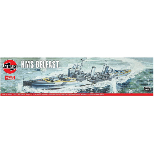 Airfix AIRFIX A04212V HMS Belfast - Vintage Classics 1:600 Ships Model Kit