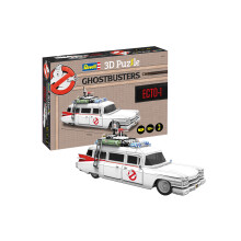 3D Puzzle 00222 Ghostbusters Ecto-1, 120 Pieces, Highly Detailed, 33 cm in length, Fun & Easy To Build - Jigsaw Puzzle
