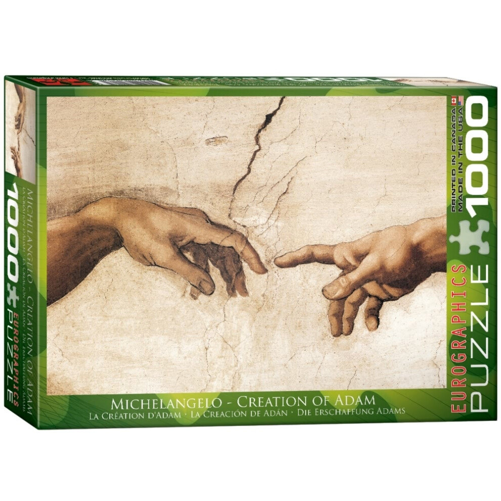 Eurographics Jigsaw Puzzle - 1000 Pieces - Michelangelo : The Creation Of Adam