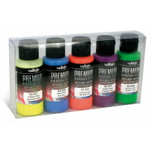Val62102 - Av Vallejo Premium Color - 60ml Set Fluorescent 5x60ml