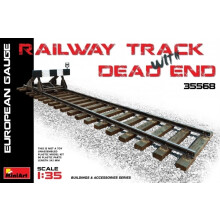 MIN35568 - Miniart 1:35 - Railway Track and Dead End European Gauge