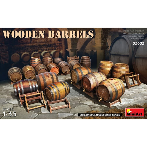 MIN35632 - Miniart 1:35 - Wooden Barrels